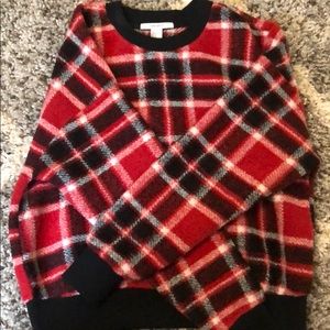 Retro Plaid Sweatshirt